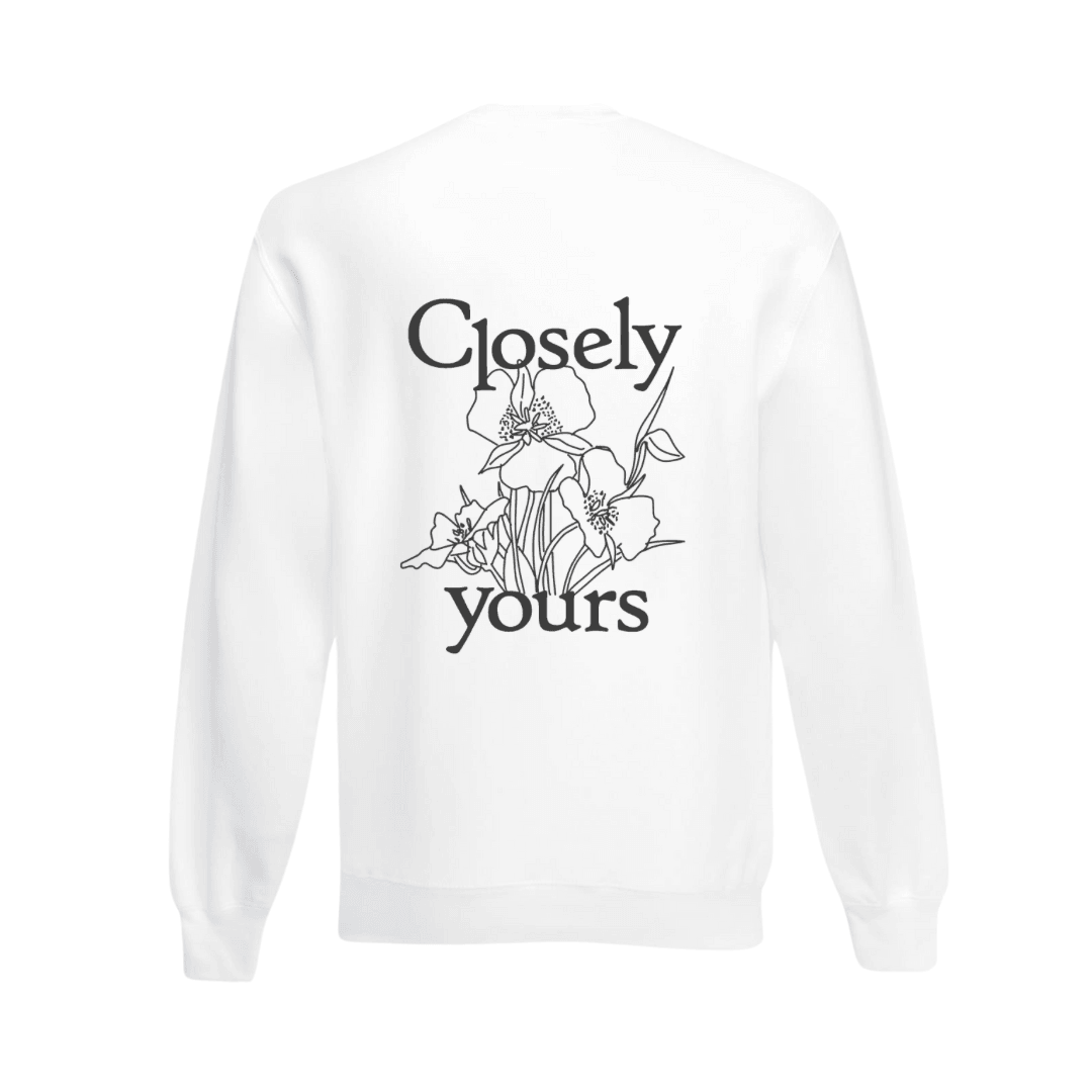 Closely yours Closely yours Sweater BLOOMING SWEATER WHITE -Closely yours-