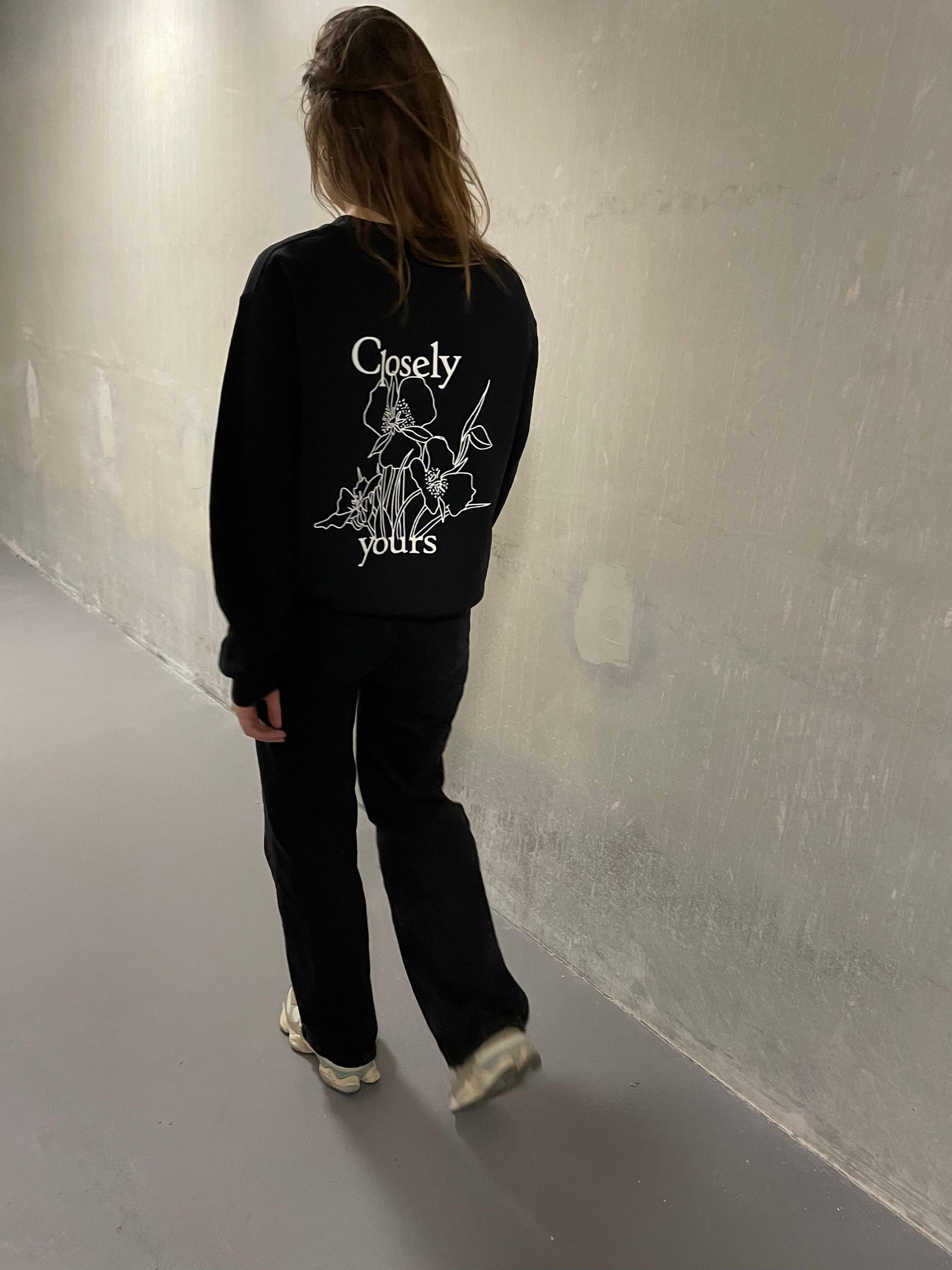 Closely yours Closely yours Sweater BLOOMING SWEATER BLACK -Closely yours-