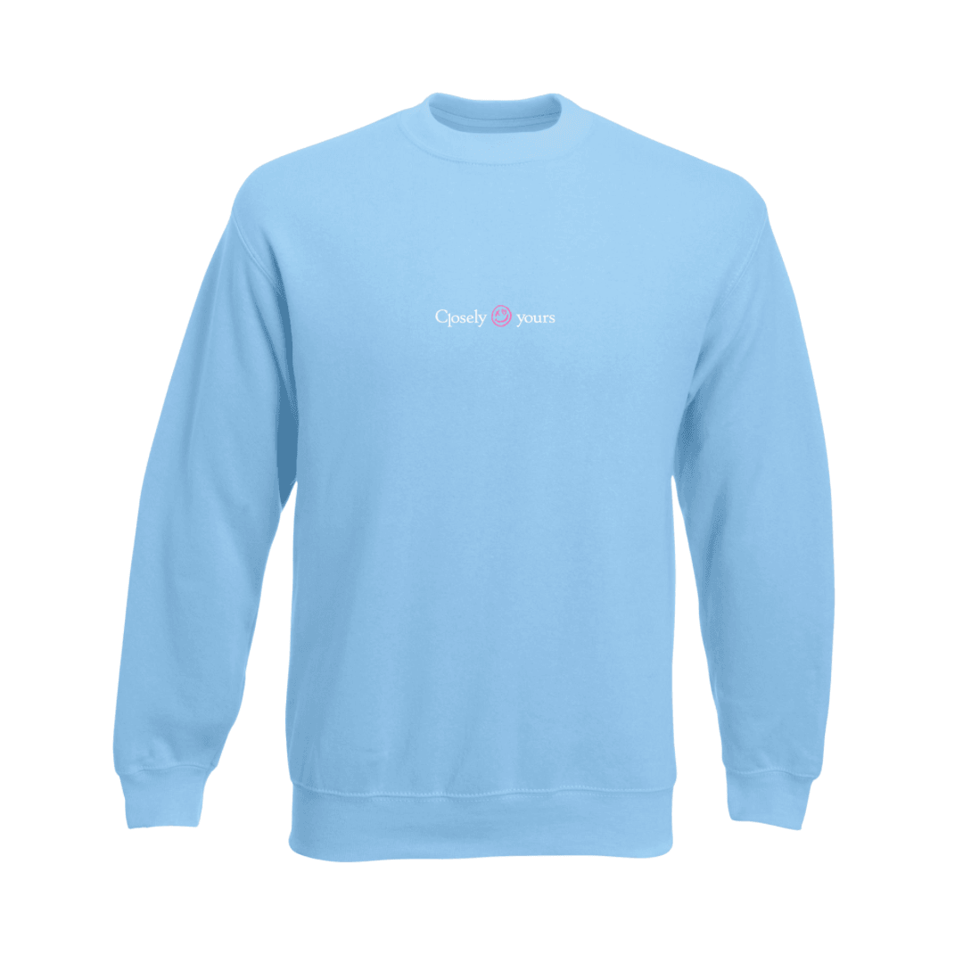 Our baby blue change sweater that is from closely yours