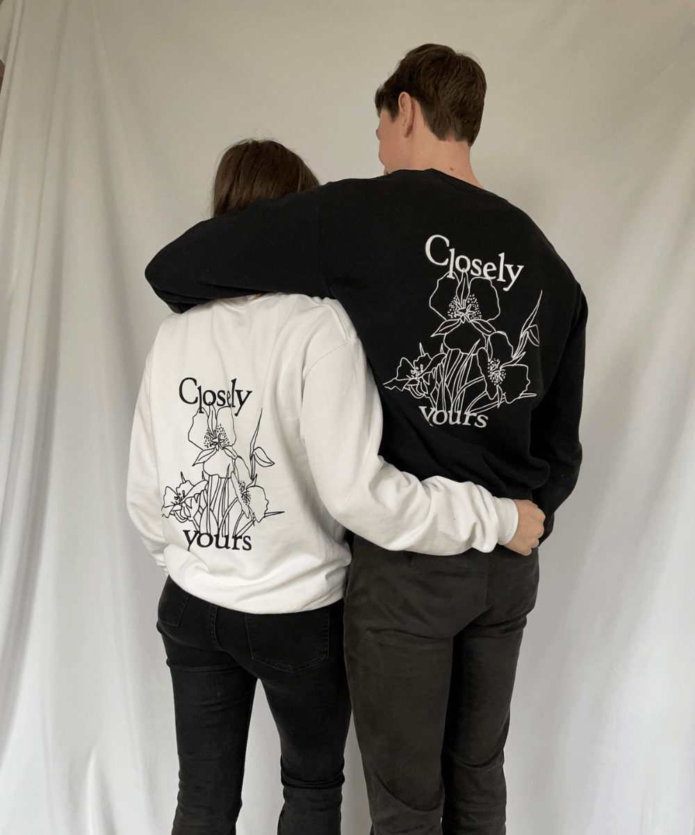 BLOOMING SWEATER BLACK - Closely yours